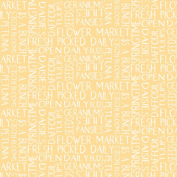 Garden Text in Warm Sunlight