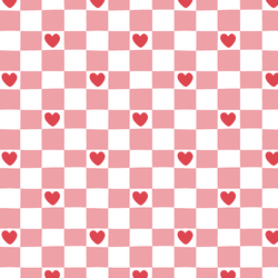 Heart Checkerboard in Love Ya