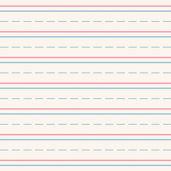 Lined Paper in Berry Blue and Candy Pink
