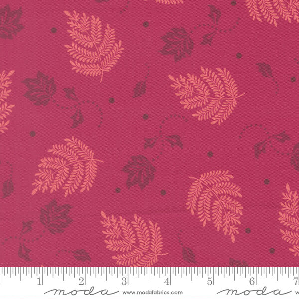 Paisley Leaf in Pomegranate