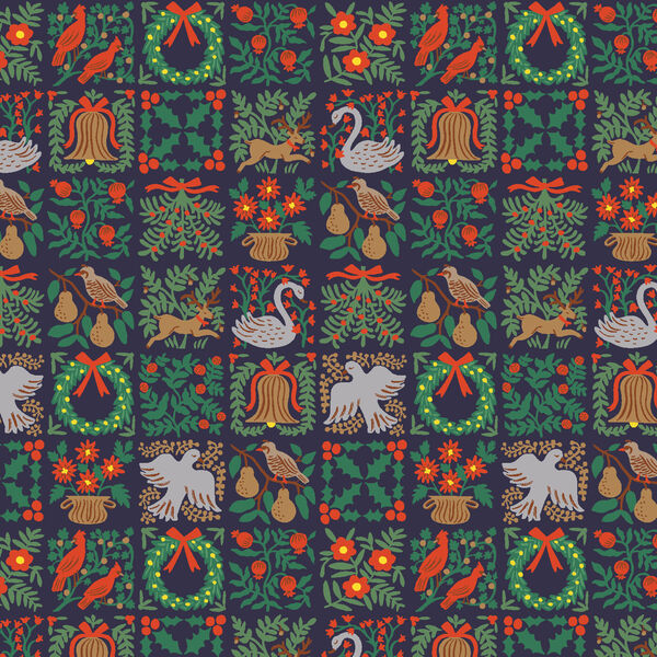 Holiday Tapestry Small in Navy