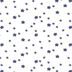 Star Light in Indigo on White