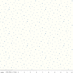 Dapple Dot in Denim on White
