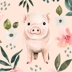 Large Pig in Light Pink