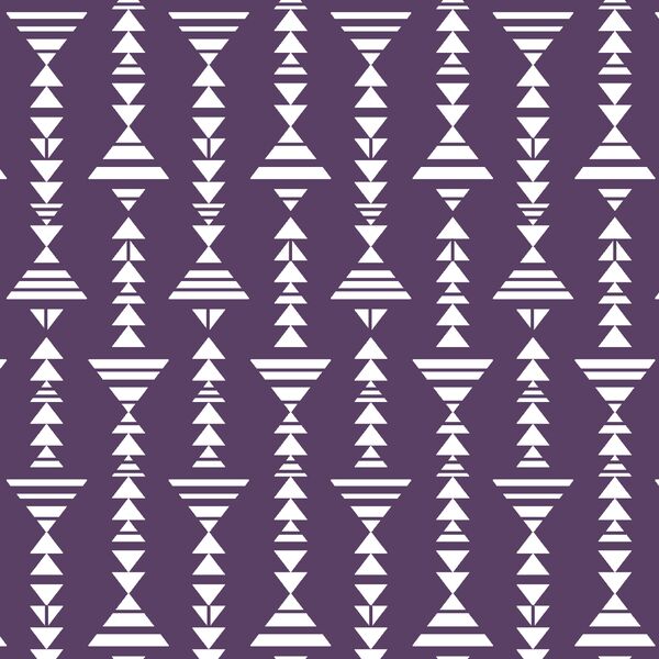 Little Tribal Stripe in Aubergine