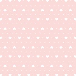 Heart Dots in Pink Sherbert