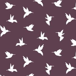 Hummingbird Silhouette in Raisin