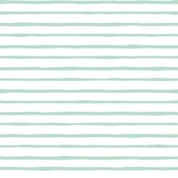 Artisan Stripe in Mint on White