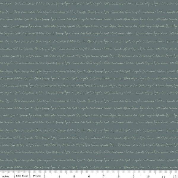 Script in Teal