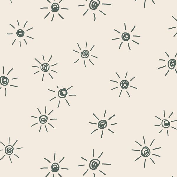 Large Suns in Dark Duck Green on Egret