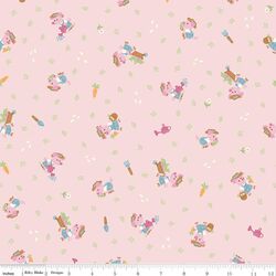 Gardening Piglets in Pink Dogwood