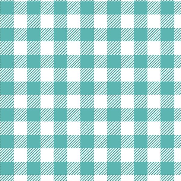 Medium Buffalo Plaid in Seafoam