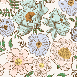 Large Awaken Floral in Cloud
