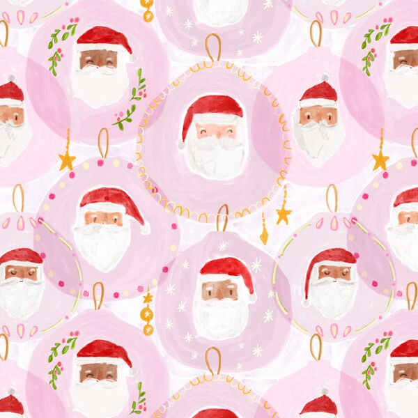 All The Santas in Pink