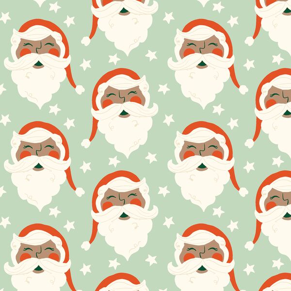Large Merry St. Nick in Mint Green