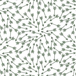 Arrows in Kale on White