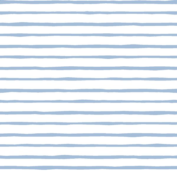 Artisan Stripe in Water on White