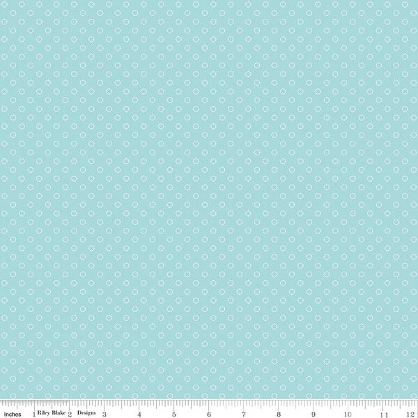 Circle Dots in Aqua