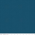 Swiss Dot in Oxford Blue