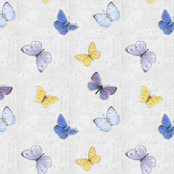 Butterflies in Light Gray