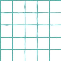 Windowpane in Seafoam on White