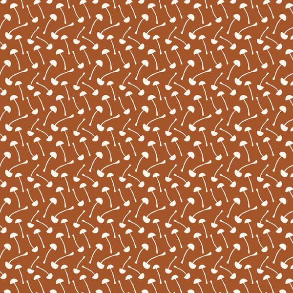 Mini Mushrooms in Deep Ochre
