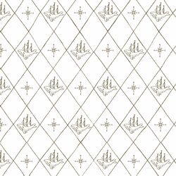 Wayfaring in Dark Brass on White