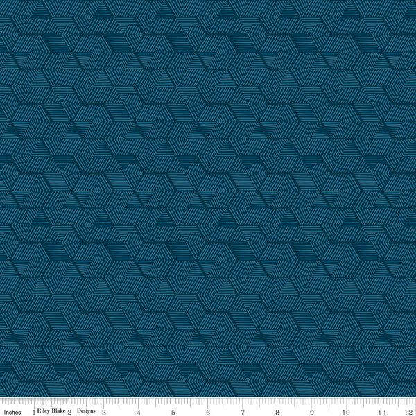 Hexagon Texture in Midnight