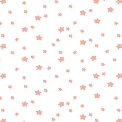Star Light in Peony on White