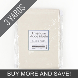 American Made Muslin in Natural - 3 Yard Quick Cut