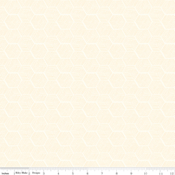 Hexagon Texture in Cream