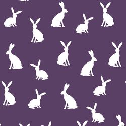 Cottontail Silhouette in Aubergine