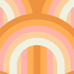 Large Retro Arches in Glow
