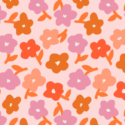 Daisy Stems in Coconut Ice Pink