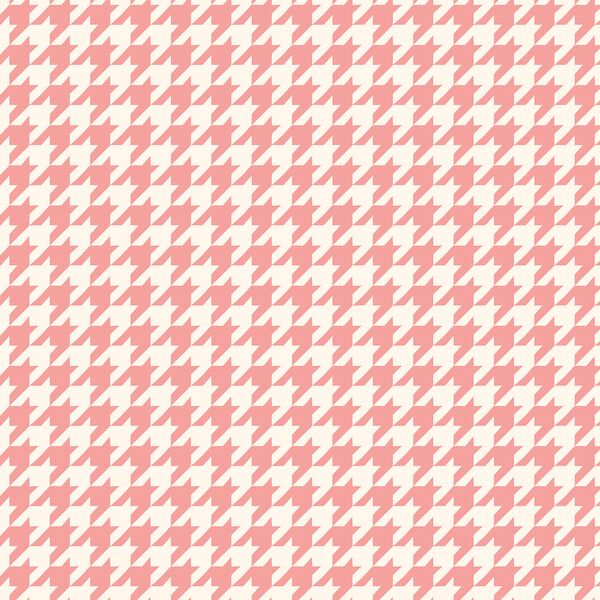 Small Houndstooth in Bubble Gum
