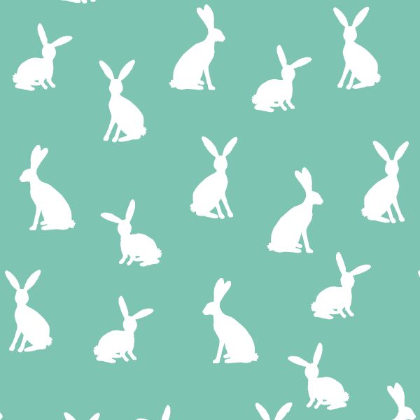 Cottontail Silhouette in Succulent