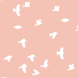 Flock Silhouette in Petal