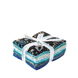 Expressions Batiks Fat Quarter Bundle in Chalk and Charcoal A