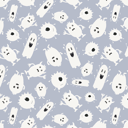 Ghost Monsters in Baby Blue