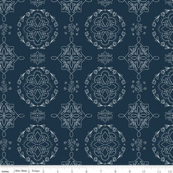 Doilies in Oxford Blue