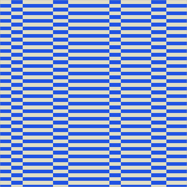 Broken Stripe in Cobalt