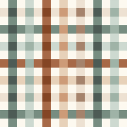 Large Woodland Gingham in Cream