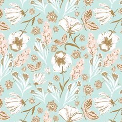 Butterfly Field in Light Mint