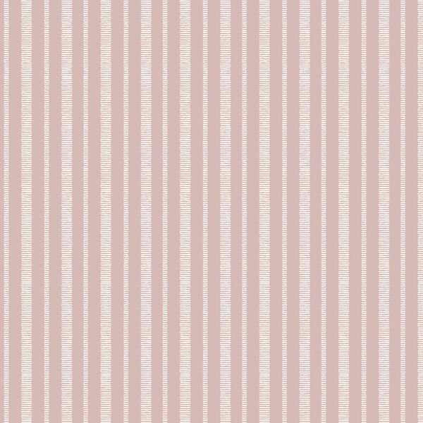 Stacked Stripe in Dusty Rose Pink