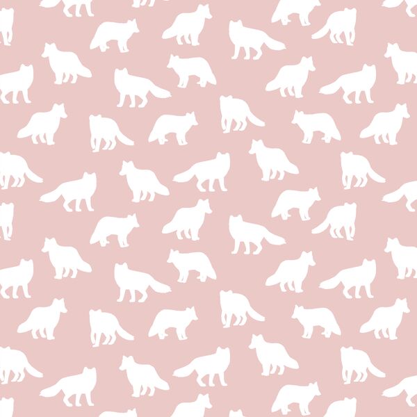 Little Fox Silhouette in Blush