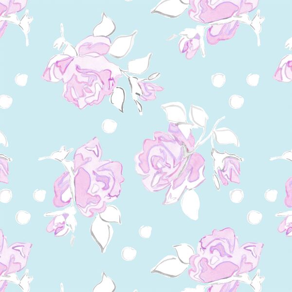 Rose Dot in Aqua