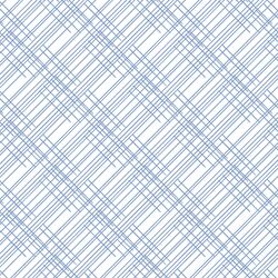 Thatched in Cornflower on White