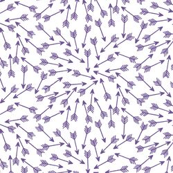 Arrows in Ultra Violet on White
