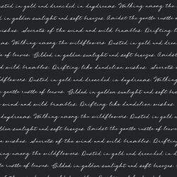 Vintage Script in Carbon