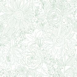 Paperie in Green as Grass on White
